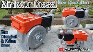 Cara Membuat Miniatur Mesin Diesel KUBOTA Terbaru Bisa Diengkol