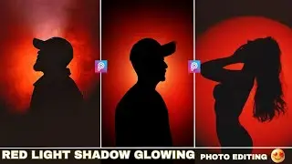 Picsart Red Light Shadow Glowing Effect Photo Editing Tutorial | Silhouette Effect in Picsart 2025