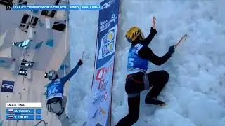 Ice Climbing Championship Speed Final - UIAA 2021 World Cup Kirov Russia