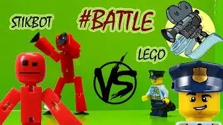 STIKBOT vs LEGO Мини студия для съемки мультфильмов!