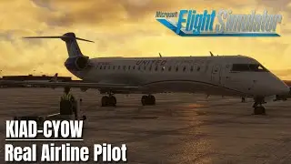 AEROSOFT CRJ V2 - Group Flight! - KIAD-CYOW - Real Airline Pilot