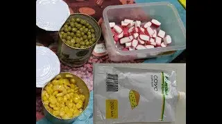 Салат за 3 минуты из 3-х продуктов