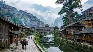 A Miao Village Beneath Thousand-Year-Old Cedar Trees, Beautiful Beyond This World