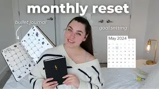 MAY MONTHLY RESET ✨ goal setting, bullet journal, reading wrap up & monthly favorites