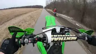 COP CHASE ON MY KX250F!!!