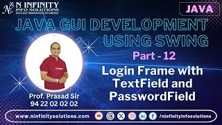 JAVA GUI Development | Part 12 |Login Frame with TextField & PasswordField |Java Project Development