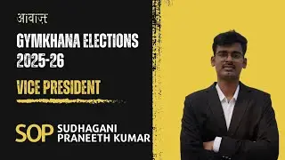 SOAPBOX || Sudhagani Praneeth Kumar || Candidate Vice President || 2025-26