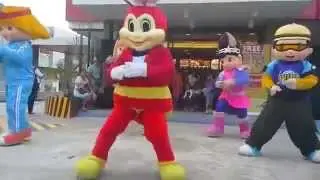 Dance Moves - Mascots Jollibee with friends
