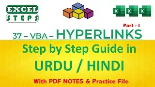 37.1 – Excel VBA Code to Add Hyperlinks | Hyperlinks Parameters | Automation | 
