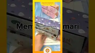 membuat lemari dari kertas origami #karyaanakbangsa #diy #kerajinan #foldedpaper #craft #creatif