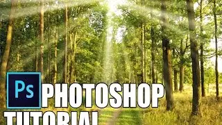 photoshop tutorials : how to create a sun rays in Photoshop