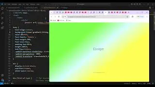 Escaped transition with text | designed by Html CSS