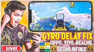 GYROSCOPE DELAY PROBLEM FIXED✅AT ANY DEVICE | how to fix gyroscope delay in bgmi