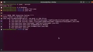 How to set class path mysql-connector-java and connect mysql database on Ubuntu 20.04 LTS