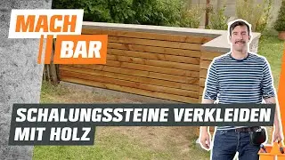 Gartenmauer verkleiden – mit Douglasienholz 💪 | OBI
