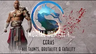 Mortal Kombat 1 - All Geras Taunts, Brutality & Fatality