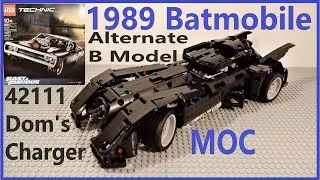 Lego 1989 Batmobile MOC Dom's Dodge Charger 42111 Technic Alternate B Model Alt Build
