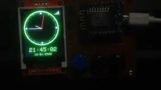 ESP8266 TFT digital clock