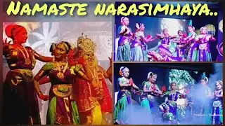 Bharatnatyam Dance Cover | Namaste Narasimhaya.. || performed by disciples of Dr.Hridhya Menon