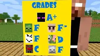 Monster School: Mobs CAN speak  - Minecraft Animation