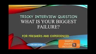 What is your biggest failure | Tricky HR interview questions