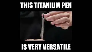 Titanium Bolt-Action Pen: Durable, Waterproof, With Window Breaker