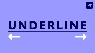 Create an ANIMATED TEXT UNDERLINE in Adobe Premiere Pro