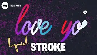 Liquid Text Animation in After Effects | 100% FREE Plugin | After Effects Tutorials