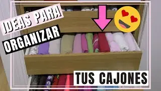 Cómo ORGANIZAR tu ROPA 👕en CAJONES Altos, Medios o Bajos 🤔