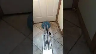 cleaning dirty kitchen floor