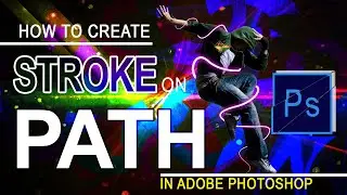 How to stroke a path/custom Path-Adobe photoshop-Urdu