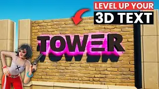How to MAKE BETTER 3D TEXT in FORTNITE CREATIVE