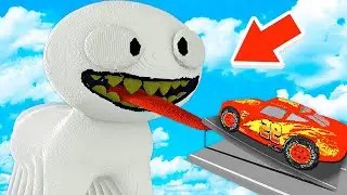 Big & Small CARS vs WHITE RAINBOW FRIENDS (Teardown Mods)