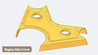 Engine Side Cover|| Creo Parametric Tutorial