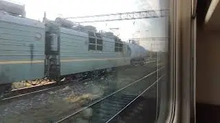 Станция Отрожка из окна поезда