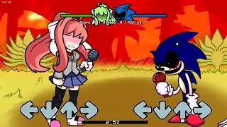 Too Slow but Monika vs Sonic.exe