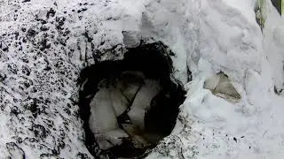 неожиданный взрыв в огороде