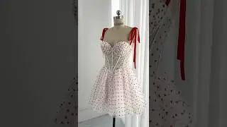 Making a mini sweetheart corset dress 