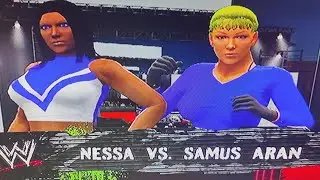 #1 contender LWW woman's championship match nessa vs samus aran (lone wolf wrestling WWE2k14)