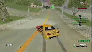 We go on the map, and enjoy the music Grand Theft Auto: San Andreas