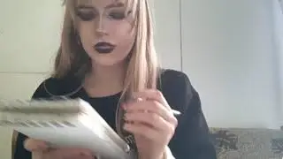 Let me show you how to draw vampire teeth.