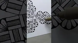 Drawing Zentangle – BALO, BATON  #zentangle #zentangleart #doodle #drawing #howtodraw