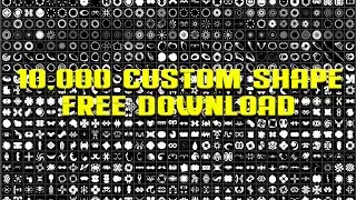 New 5,200 Custom Shapes Photoshop Tutorial