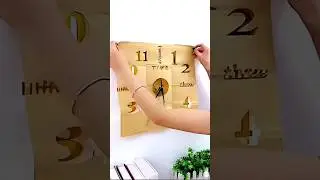 3D Wall Clock Desig dimension! #3DWallClock #shorts  #homegaget # #InteriorDecor #HomeDesign