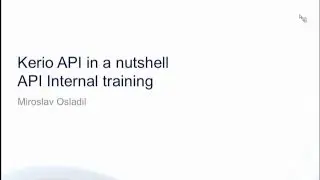 Kerio API -  Session 3 (englisch)