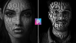 Text Portrait Effect In Picsart || Typography Effect In Picsart ||🔥🔥