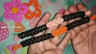 Flower thread hand bracelet 🌺