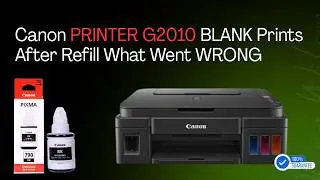 Canon G2010 Blank Print After Refil Ink BK790