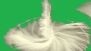 Real tornado green screen effect