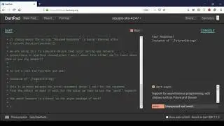 using async keyword in dart